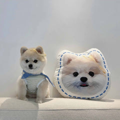 Custom Pet Portrait Shaped Pillow - MusaMonster