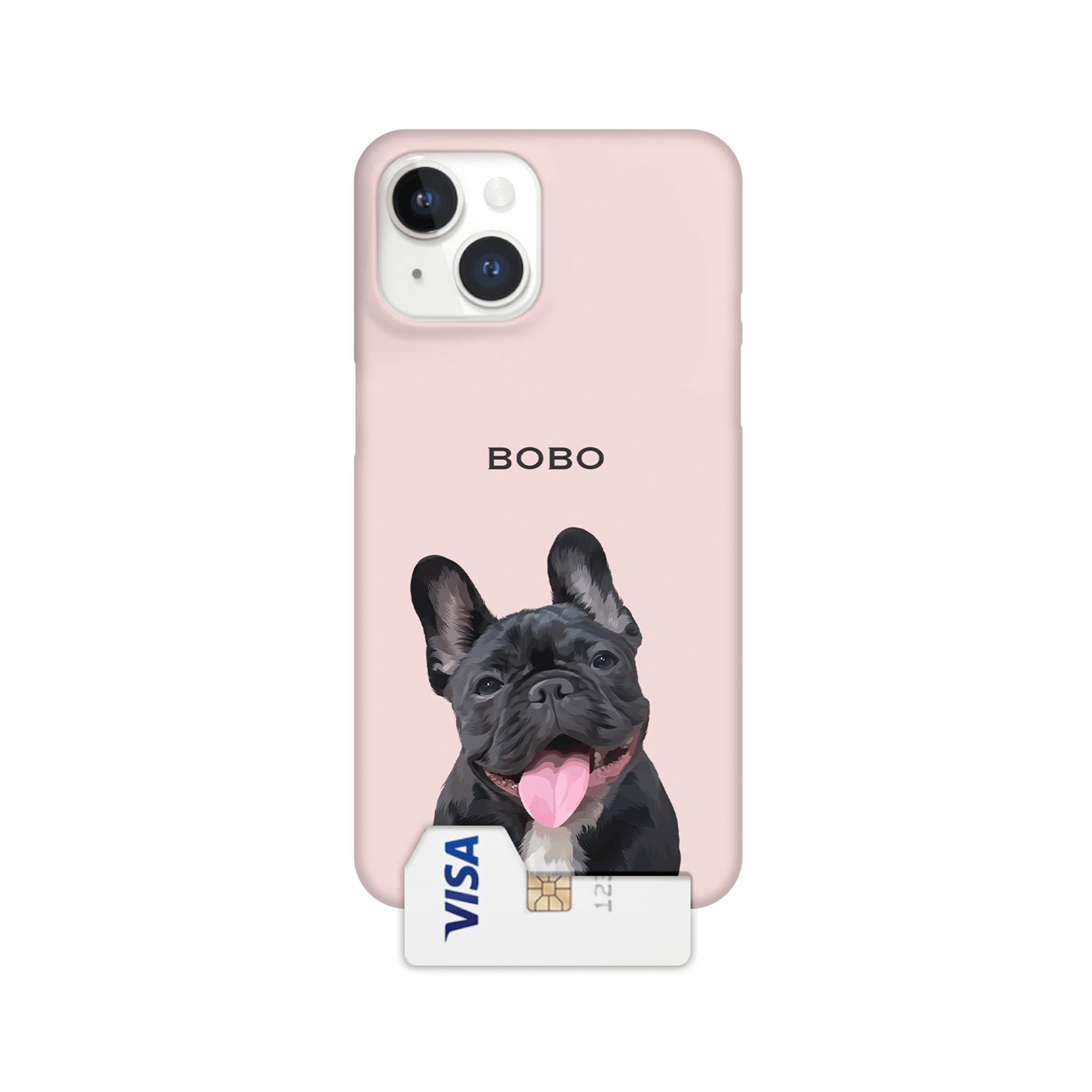 Custom Pet Portrait Wallet Phone Case with Cardholder - MusaMonster