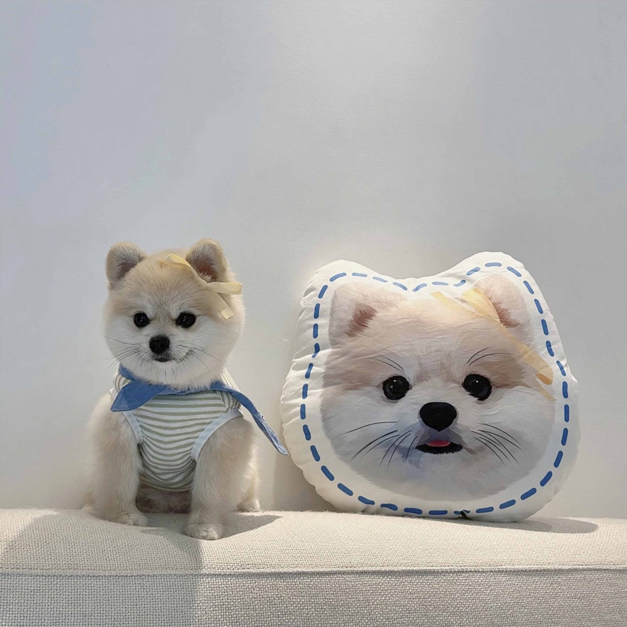 Custom Pet Portrait Shaped Pillow - MusaMonster