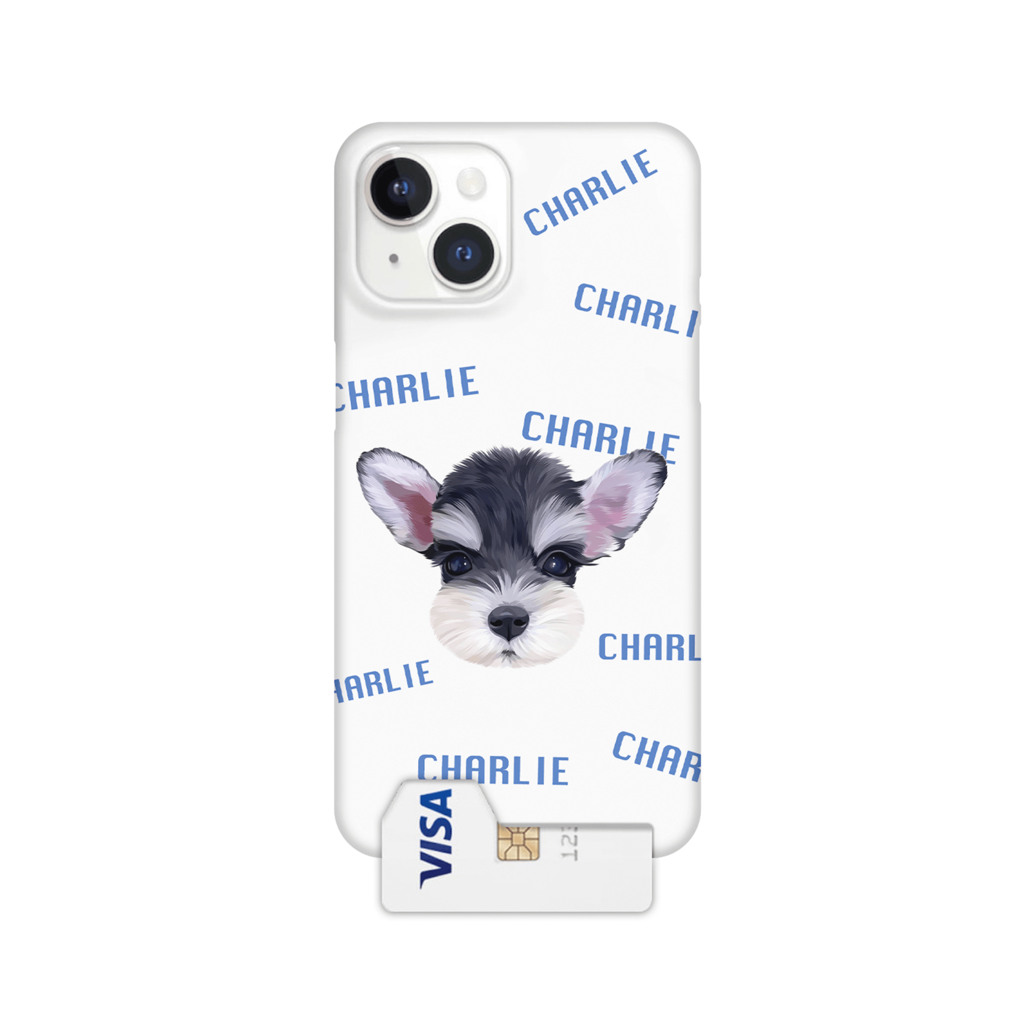 Custom Pet Portrait Wallet Phone Case with Cardholder - MusaMonster
