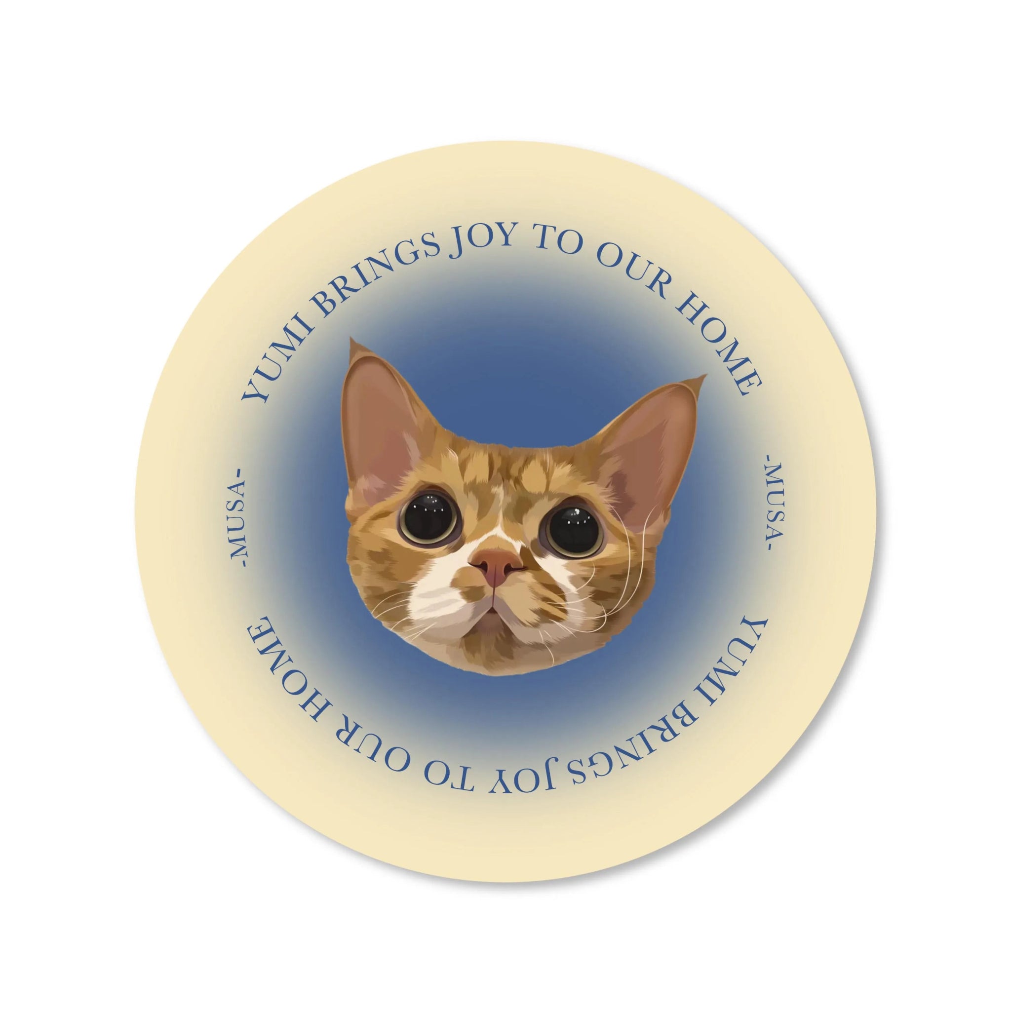 Custom Pet Round Rug - MusaMonster