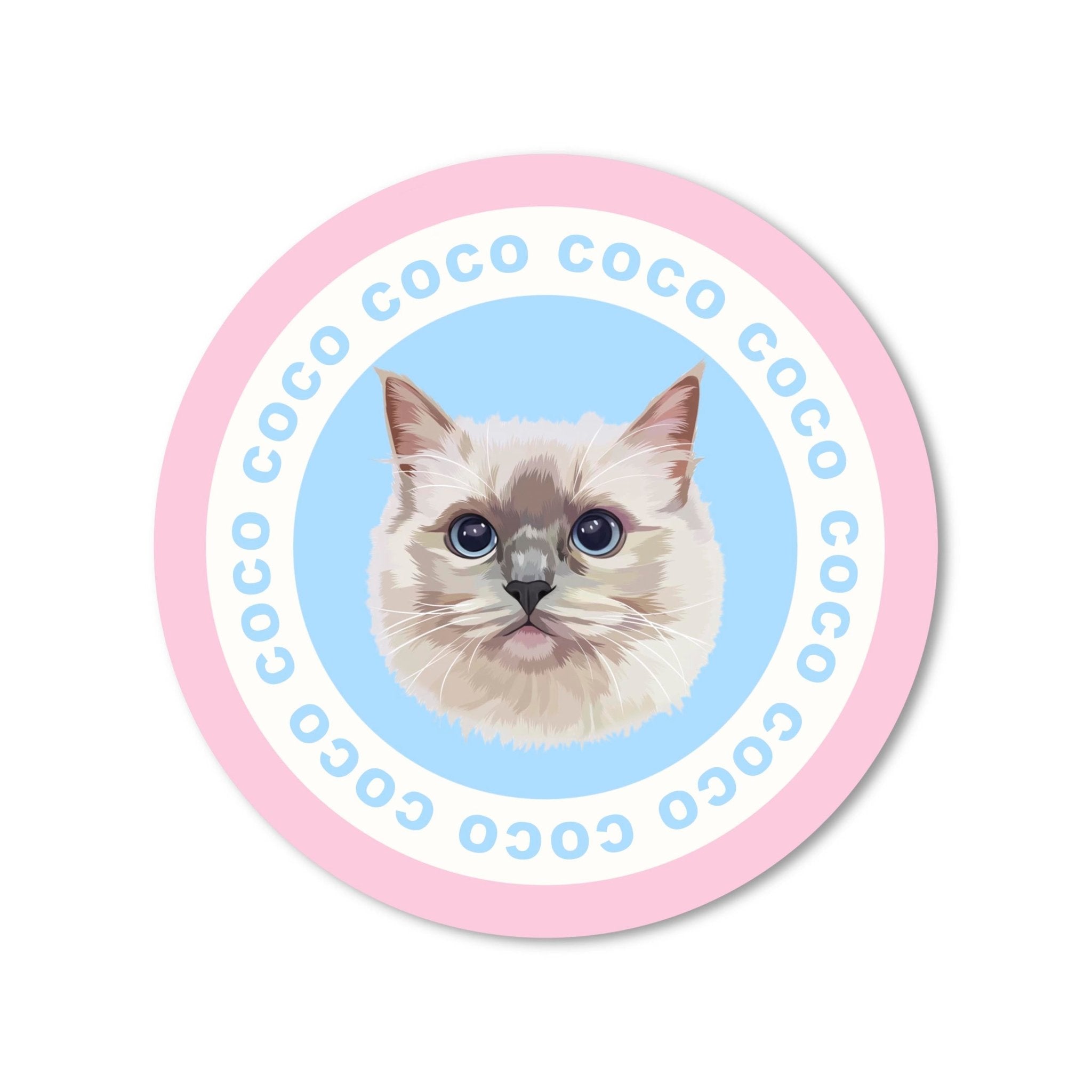 Custom Pet Round Rug - MusaMonster