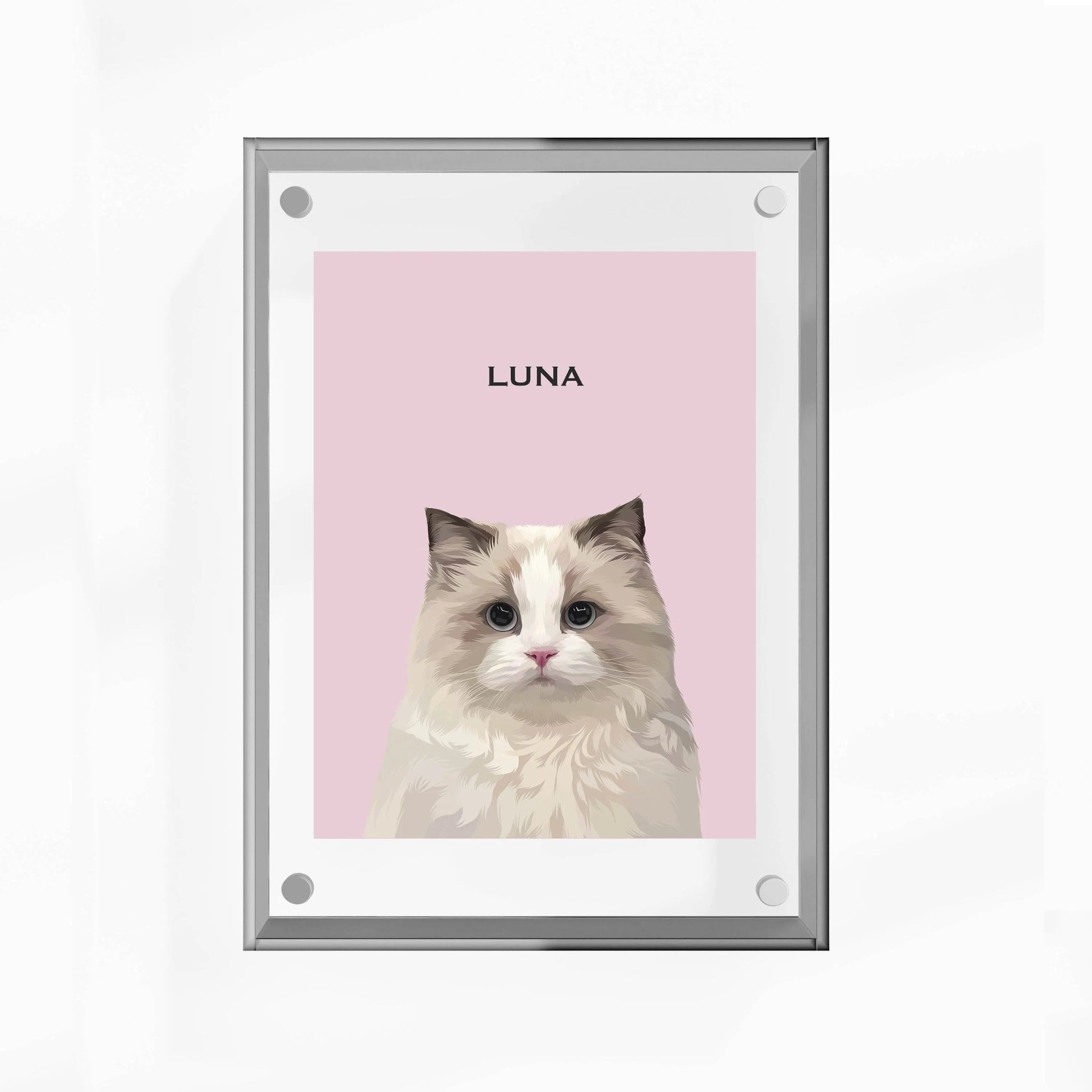 Premium Acrylic Frame Custom Pet Portrait - MusaMonster